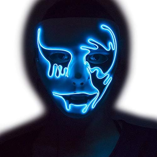 Fadory LED Light up Halloween Scary Mask