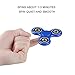 HITASION Hand Spinner Fidget Toys for Adults EDC ADHD Focus Ultra Durable High Speed 1-3 Min Smooth Spin (Blue)
