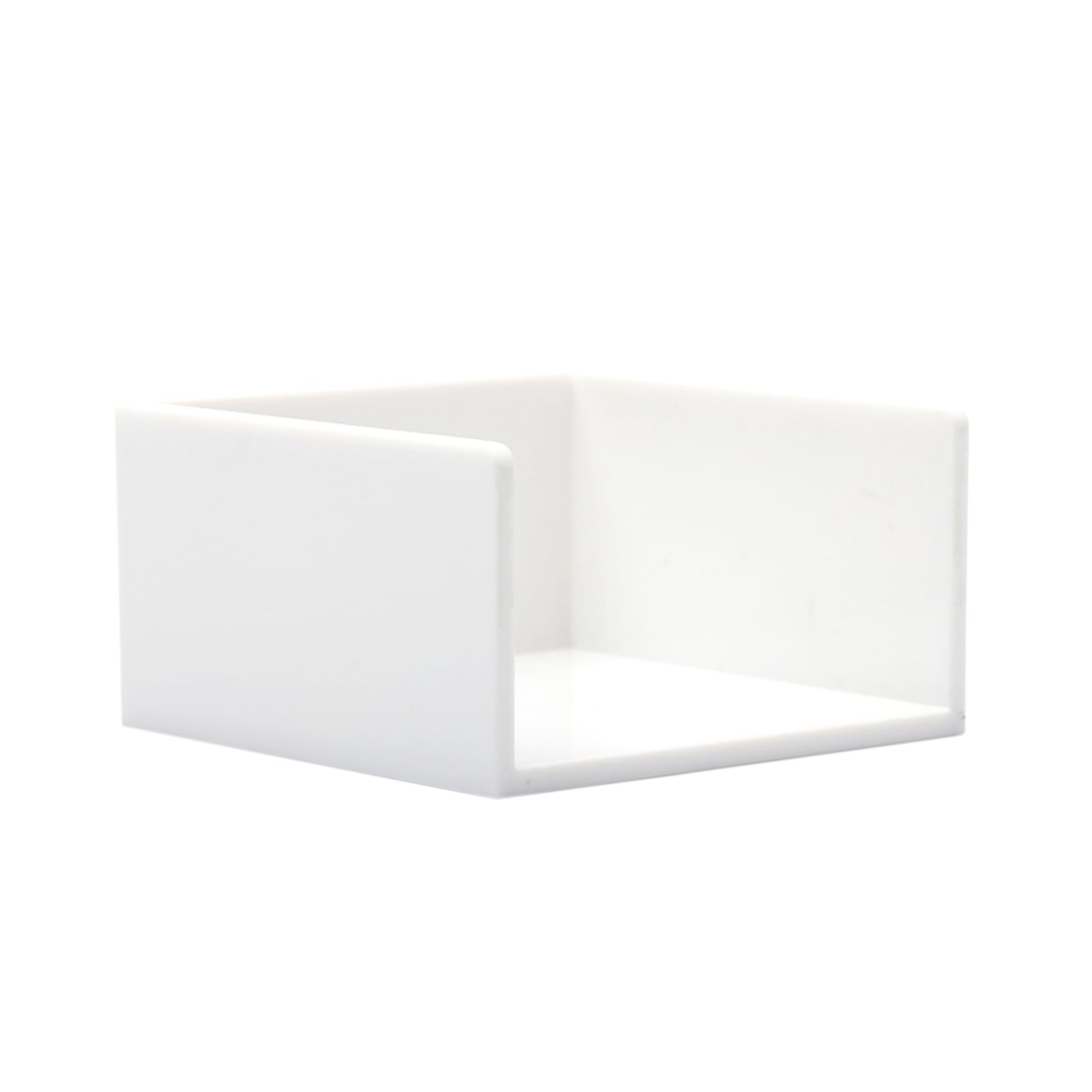 NatSumeBasics White Sticky Note Holder Cute Post a Note Holder Dispenser for Desk Office Home School Desk Organizers (White)