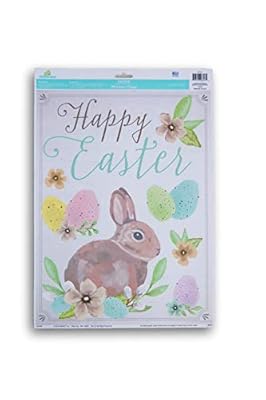 Easter Window Clings - Happy Easter Bunny - 8 Piece