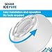Golden Icepure MWF Refrigerator Water Filter Replacement for GE MWF SmartWater, MWFP, MWFA, Kenmore 469991, GWF, HWF, HWFA, FMG-1
