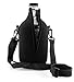 64-Ounce Clear Glass Kombucha & Beer Growler Jug w/Black Neoprene Sleeve & Carrying Strap; (2-Piece Set w/Half Gallon Jug & Carrying Sleeve)