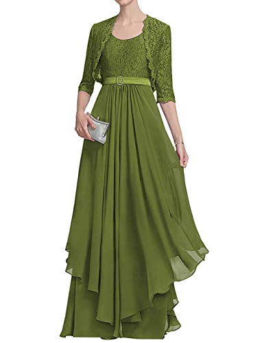 olive green mother of the groom dress
