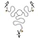 Nipple Clamps Chains with Bells and Nipple Correction Cups Nipplesuckers Nipple clips Set