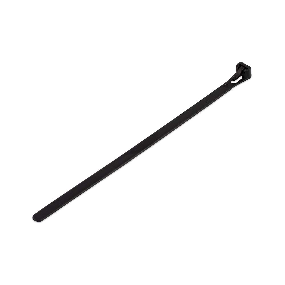 Poly Pool PP7570.2 Set of 25 Cable Ties for Internal Electrical Equipment, 7.5 mm x 200 mm, Max Clamp Diameter 45 mm, Black