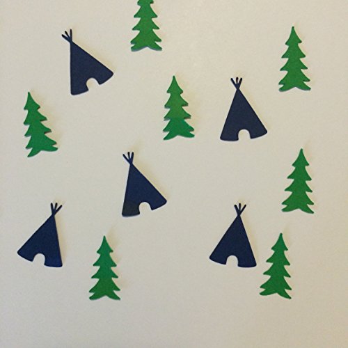 1in Confetti Set, Teepee Cut Outs, Tree Cut Outs, Woodland Theme, Camping Theme, Teepee Decorations, Rustic Party Supplies, Baby Shower Decorations, Table Scatter, Party Supplies, Confetti