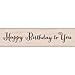 Hero Arts Happy Birthday Script Woodblock Rubber Stamp
