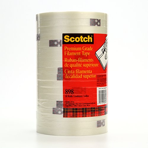 Scotch Filament Tape 898 Clear, 12 mm x 55 m (Pack of 1)