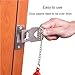 (Set of 2) Portable Door Lock Travel Lock is Compatible for AirBNB Lock,School Lockdown Lock,Safety Lock Offer Extra Safety for Travel,Home,Apartment Living,Hotel,Suitable for Door Open Inward