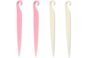 NentMent 4 Pack Cake Stripping Knife Scraper Cookie Demoulding Knives Release Cakes from Metal Pans Plastic Butter Cream Scra