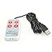iKKEGOL 1.8Meter /6Feet USB Durable Game Handle Mini Button 4 keys Switch User-defined Keyboard for Game Laptop Hospital White
