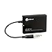 Bluetooth Transmitter, iClever Wireless Portable Transmitter (Connected to 3.5mm Audio Devices, Paired with Bluetooth Receiver. TV Ears, Bluetooth Dongle, A2DP Stereo Music Streaming), Black