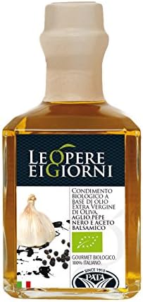 Organic Garlic, Black Pepper and Balsamic infused Extra Virgin Olive Oil. 250ml (2 bottles offer)