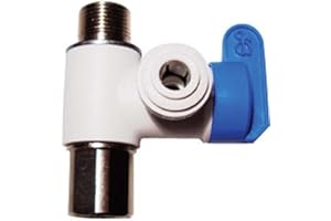 Speedfit ASVPP1LF 3/8-Inch by 3/8-Inch by 1/4-Inch Angle Stop Adapter Valve (White)