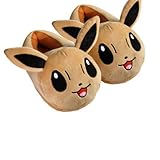 Fatflyshop - Pokemon Eevee Anime Cartoon Plush Indoor Bedroom Winter Warm Slipper 11