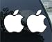 Apple White Mac Logo Decals