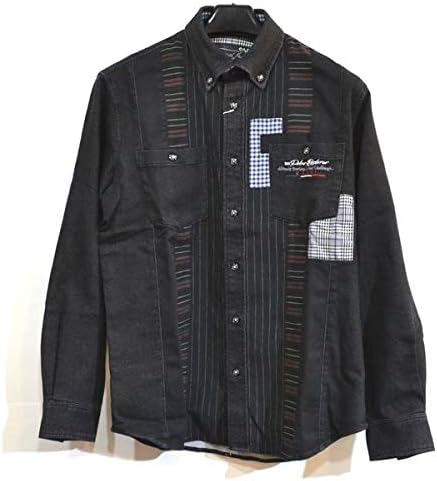 Amazon 半額 50 Off カプリ メンズ シャツ 黒ブラック パッチ 刺繍 秋冬 ブランド 3131 1053 シャツ 通販