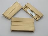2 Colors --3 Sets 30.0x3.0mm Strong Magnetic Clasp for Brazil Elegant Bracelet (Matte Golden)