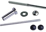 VistaView CableTec - 1/8 Inch Stainless Steel Cable Railing Assembly Kit - 25 Foot With Black Caps