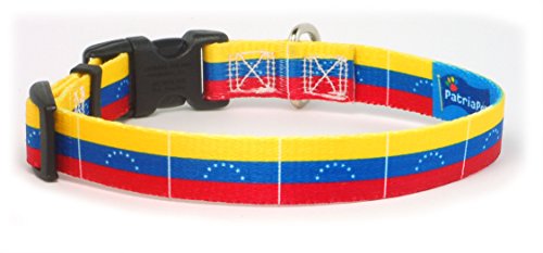 Venezuela Venezuelan Flag Dog Collar for by PatriaPet for Small Dogs