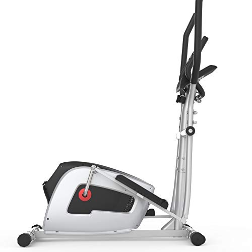 Home Elliptical Cross Machine Smooth Quiet Drive with LCD Monitor and Tension Control