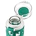 Ello Syndicate Glass Water Bottle with One-Touch Flip Lid, 20 oz, Teal