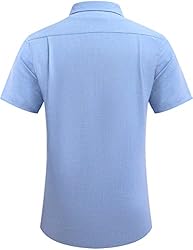 COOFANDY Men's Linen Shirt Textured Designer