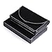 UBAYMAX Leather Business Card Holder for Men Women, Business Name Card Case Credit Card Holder Slim Card Wallet Carrier Leather Card Pocket Card Holder with Magnetic Shut (Leather Black)