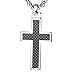 Unique GESTALT® Tungsten Cross Pendant with 4mm Surgical Stainless Steel Box Chain.