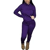 Nimsruc Two Piece Outfits for Women Casual Sweatsuits Set Long Sleeve Hoodie Tracksuit