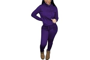 Nimsruc Two Piece Outfits for Women Casual Sweatsuits Set Long Sleeve Hoodie Tracksuit