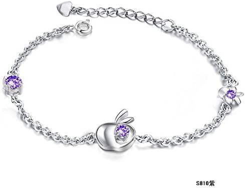 ASTERIA Jewelry Fashion Titanium Platinum Plated Swarovski Elements Cubic Zirconia Stone Bracelet Simple Korean Style in a Gift Box