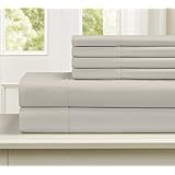 Blissful Living 800 Thread Count Cotton Rich 4-6 Piece Sheet Set - INCLUDES EXTRA PILLOWCASE(S)! Super Soft, Hotel Quality Luxury (Full, Tan)