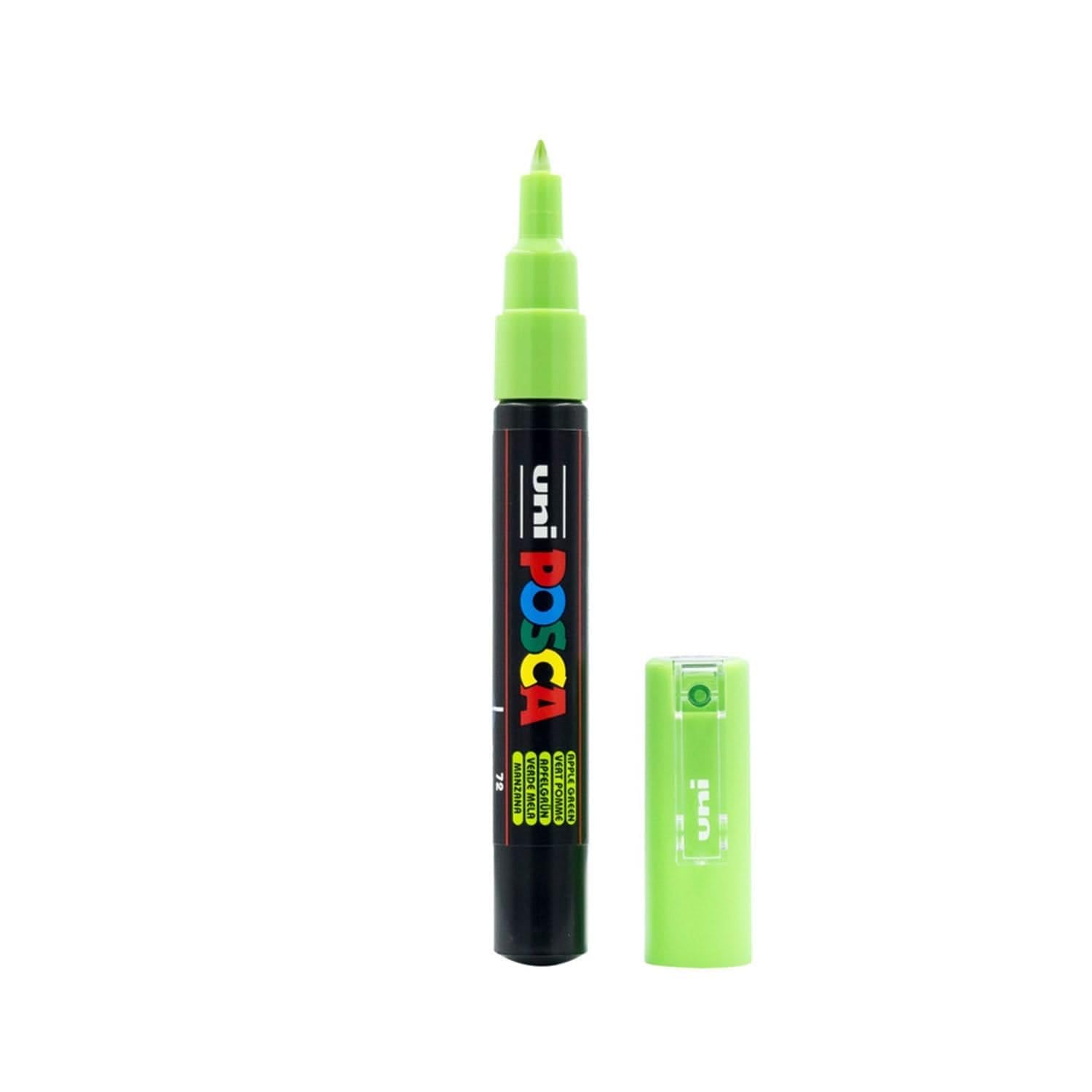 Posca 186770 Posca Marker with Extra Fine Bullet Tip, Apple Green