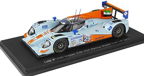 Lola B12/80 - Nissan No. 29 Gulf Racing Middle East LM 2012, J.D. Deletraz K. Ihara M. Rostan Diecast Model Car in 1:43 Scale by Spark