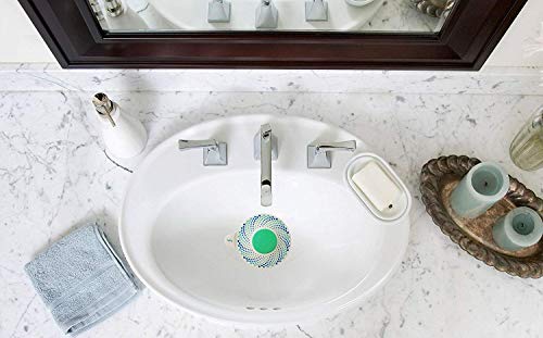 STAN BOUTIQUE Bath Drain Stopper - Shower Drain Hair Trap, Stainless Steel-Silicone Bathtub Accessories, 2 Pcs - Green