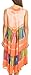Sakkas 101RC Palm Tree Tie Dye Caftan Dress/Cover Up - Blush - One Size