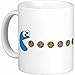 15 oz Cookie Monster Pacman Ceramic Coffee Mug by Quick Mugs 2 U
