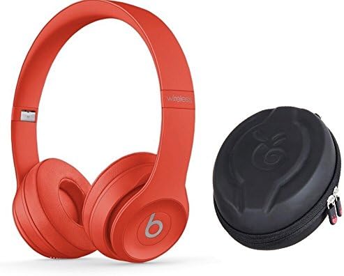 Beats Solo 3 solo3 wireless headphone and Premium Protective Case (RED)