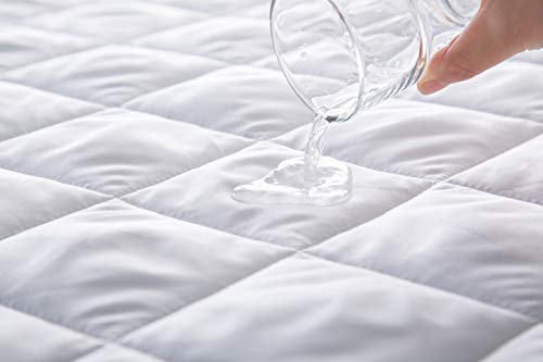 image for CALM NITE Waterproof Quilted Mattress Protector Full Size Ultra-Soft, 