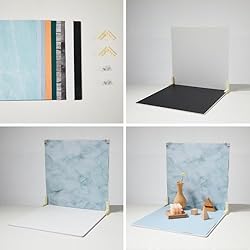 EOAJAFOU 7PCS 16x 16 Inch Backdrop Papers and 2PCS