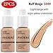 2PCS Matte Oil Control Concealer Foundation Cream,30ml Natural Moisturizing Highlighting Long Lasting Waterproof Matte Liquid Foundation