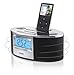 Homedics HMDX-C20 Speaker Dock for iPod with AM/FM Clock Radio and Nature Sounds, Silver