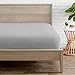 Bare Home Fitted Bottom Sheet California King Size - Premium 1800 Microfiber - Ultra-Soft Hotel Luxury - Deep Pocket - Durable and Long Lasting (California King, Light Grey)