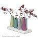Chive - Pooley 2, Ceramic Flower Vase, 8-Tube Shape (Green)