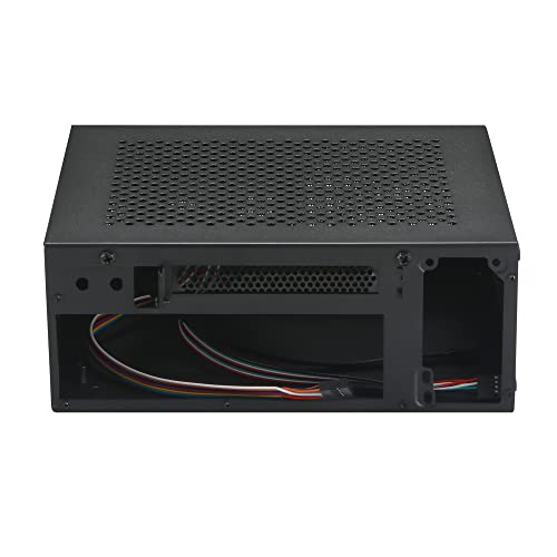 Goodisory A09 Black Mini-ITX 0.8mm SPCC Desktop Computer Case Fit in Flex PSU