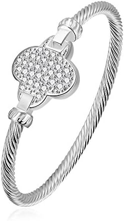 Fashion Women Charms Jewelry Plate With Silver Romantic Botany Bracelets