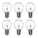 25 Watt Lava Lamp Bulb,E17 Base The Lava Original Replacement Bulb for 14.5 Inch Glitter and Lava Lamps,Pack of 6
