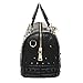 MG Collection Roni Gothic Skull Stud Shoulder Bag, Black, One Size