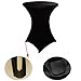 HAORUI Spandex Cocktail Table Covers, Fitted Round Highboy Stretch Table Cloths for Party, Bar, Wedding, Birthday, Banquet (Black, Fit for 30-32